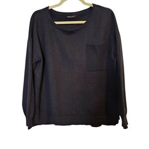 Pretty Garden sweater, black. Size L.  #863